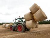 Octa-Quad Bale Handling System - front and rear sections for carrying 12 round bales or 6 Heston bales at a time.