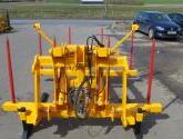 Octa-Quad Bale Handling System - front section for carrying 4 round bales or 2 Heston bales at a time. Showing folding tines version.