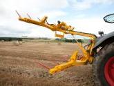 Octa-Quad Bale Handling System - rear section for carrying 8 round bales or 4 Heston bales at a time. Showing folding version.