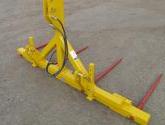 Hydraulically folding Double Front or Rear Bale Spike for tractors (not including stand)