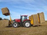 cta-Quad Bale Handling System - front and rear sections for carrying 12 round bales or 6 Heston bales at a time.