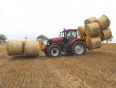 Octa-Quad Bale Handling System - front and rear sections for carrying 12 round bales or 6 Heston bales at a time.