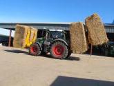 Octa-Quad Bale Handling System - front and rear sections for carrying 12 round bales or 6 Heston bales at a time.